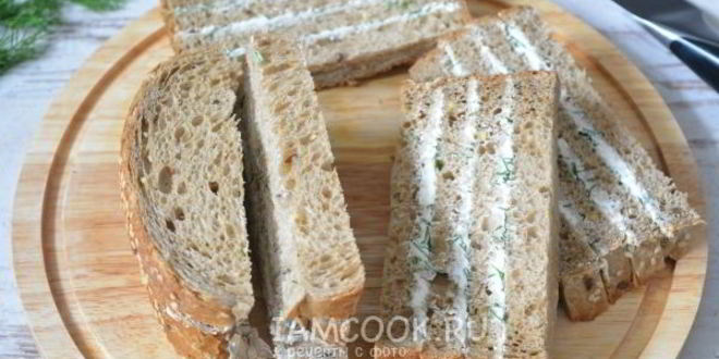 Рецепт полосатых бутербродов