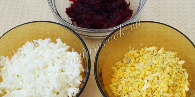 Рецепт праздничных бутербродов с сельдью