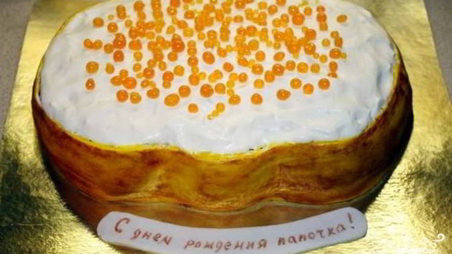 Рецепт торта бутерброд с икрой