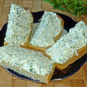 Рецепт Творожной пасты с зеленью для бутербродов