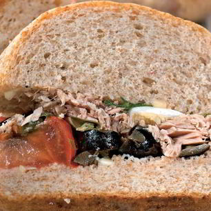 Рецепт Закрытых бутербродов с салатом нисуаз