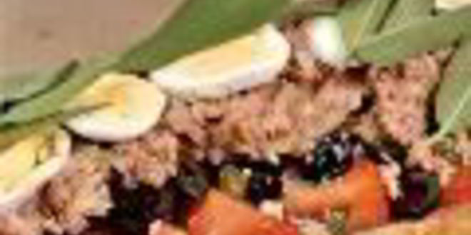 Рецепт закрытых бутербродов с салатом нисуаз