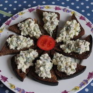 Рецепт Закусочных бутербродов с сельдью