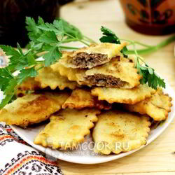 Рецепт Чебуреков из заварного теста