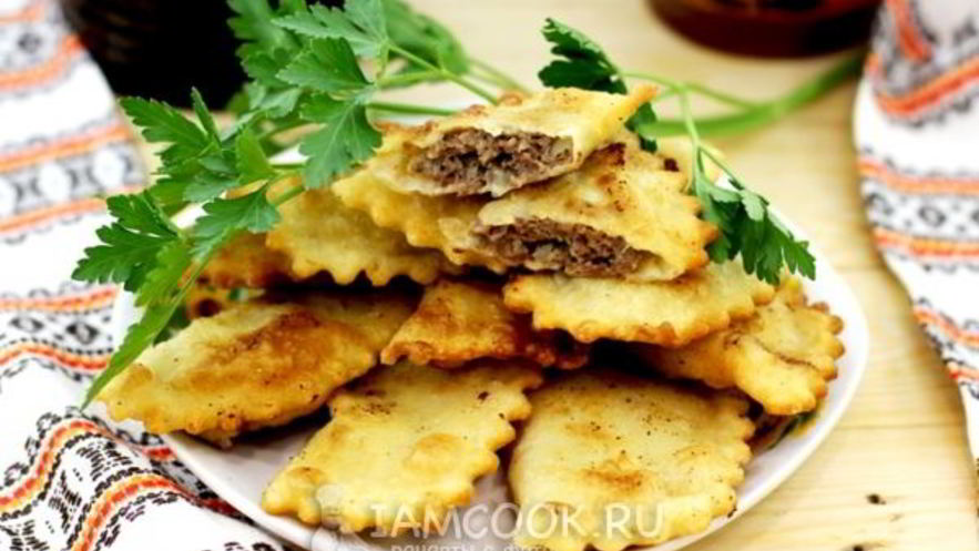 Рецепт чебуреков из заварного теста