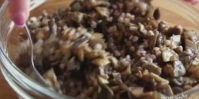 Рецепт чебуреков постных с грибами и гречкой