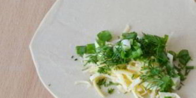 Рецепт чебуреков с брынзой и зеленью