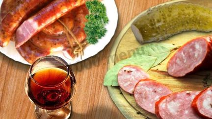 Рецепт Домашней копченой колбасы