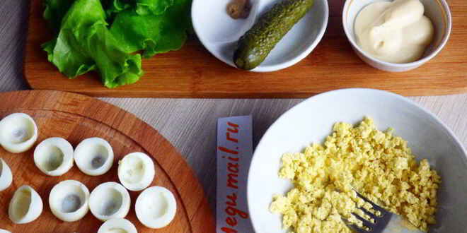 Рецепт фаршированных перепелиных яиц