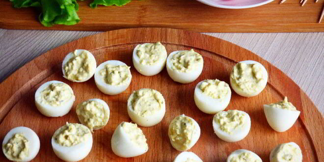 Рецепт фаршированных перепелиных яиц