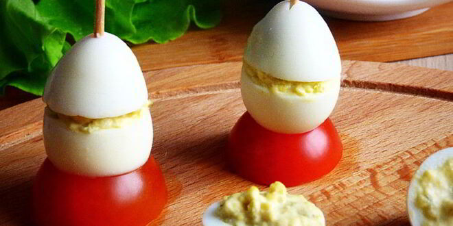 Рецепт фаршированных перепелиных яиц