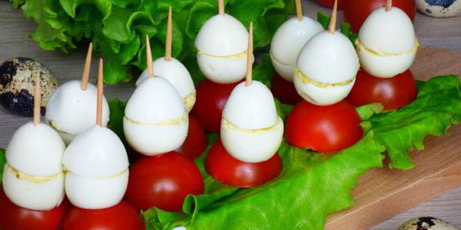 Рецепт фаршированных перепелиных яиц