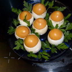 Рецепт Фаршированных яиц Грибочки