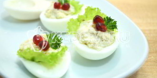 Рецепт фаршированных яиц на праздничный стол