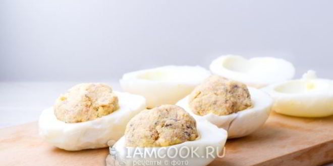 Рецепт фаршированных яиц по дюкану