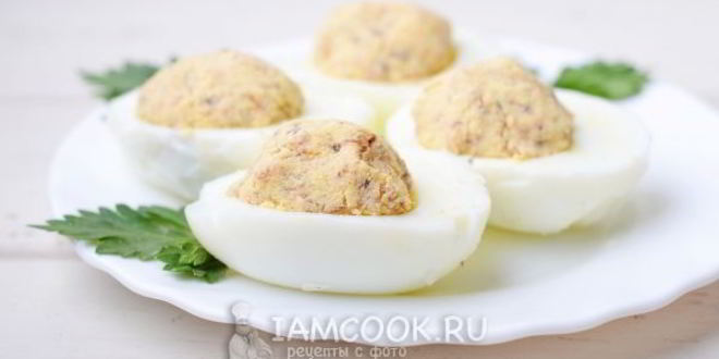 Рецепт фаршированных яиц по дюкану
