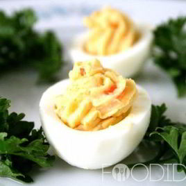 Рецепт Фаршированных яиц с сыром