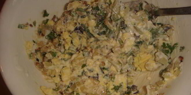 Рецепт фаршированных яиц завтрак на траве