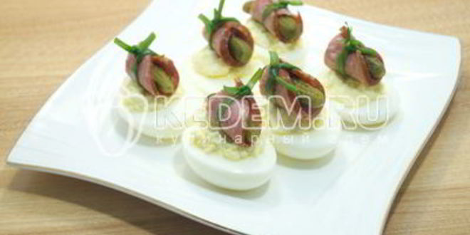 Рецепт фаршированных яиц зимняя закуска