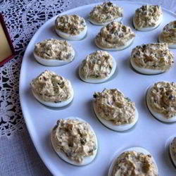 Рецепт Яиц фаршированных печенью трески