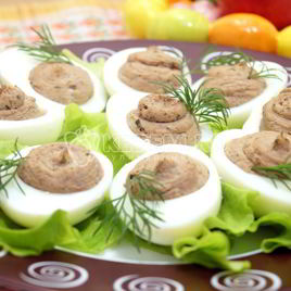 Рецепт Яиц фаршированных печенью