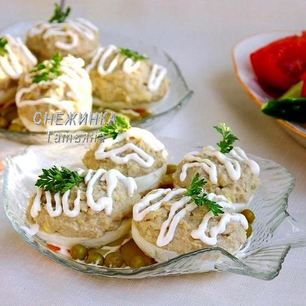Рецепт Яиц, фаршированных рубленой сельдью