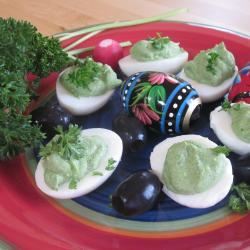 Рецепт Яиц, фаршированных шпинатом