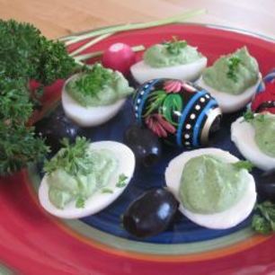 Рецепт Яиц, фаршированных шпинатом