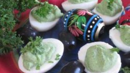 Рецепт Яиц, фаршированных шпинатом