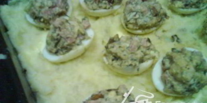 Рецепт яиц фаршированных ветчиной