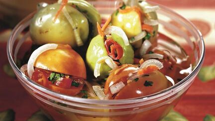 Рецепт Фаршированных зеленых помидоров