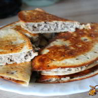 Рецепт Горячей закуски из тортильи с мясом и рисом