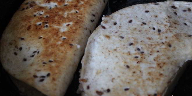 Рецепт горячей закуски из тортильи с мясом и рисом