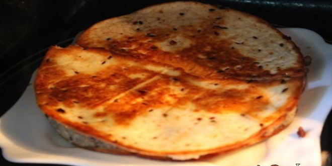 Рецепт горячей закуски из тортильи с мясом и рисом