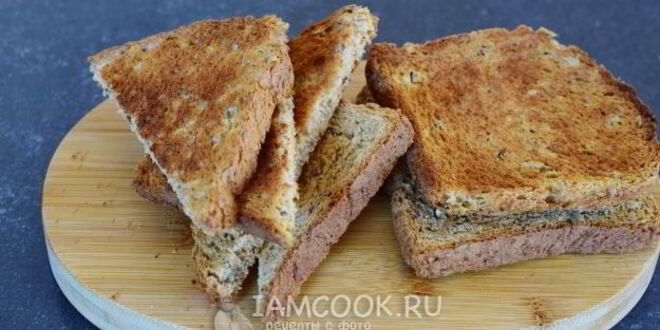 Рецепт гренков с анчоусами, вялеными томатами и сливочным сыром