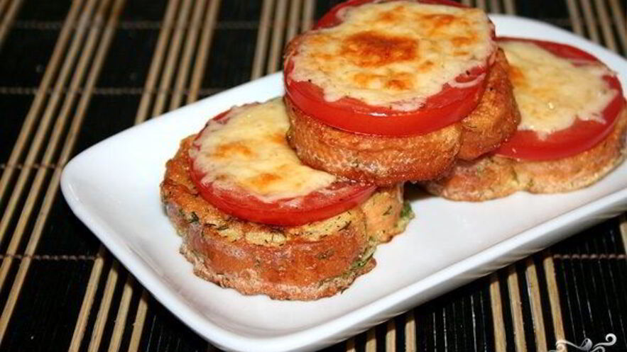 Рецепт гренков с помидорами