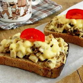 Рецепт Гренков с шампиньонами