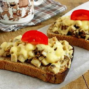 Рецепт Гренков с шампиньонами