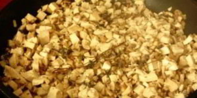 Рецепт гренков с шампиньонами