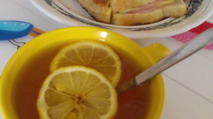 Рецепт Гренков с сыром и ветчиной