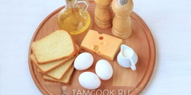 Рецепт гренков с сыром и яйцом в духовке