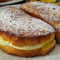 Гренки с творогом