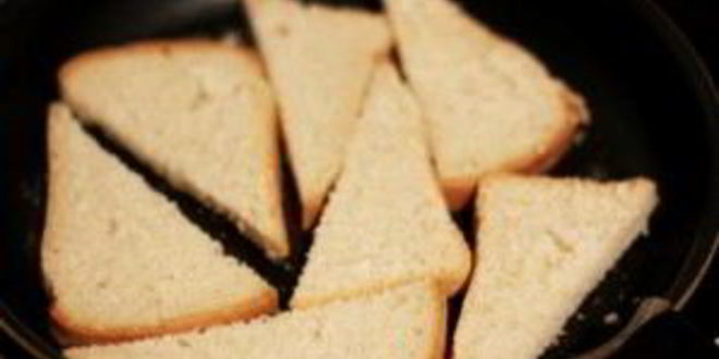 Рецепт гренков с яблоками