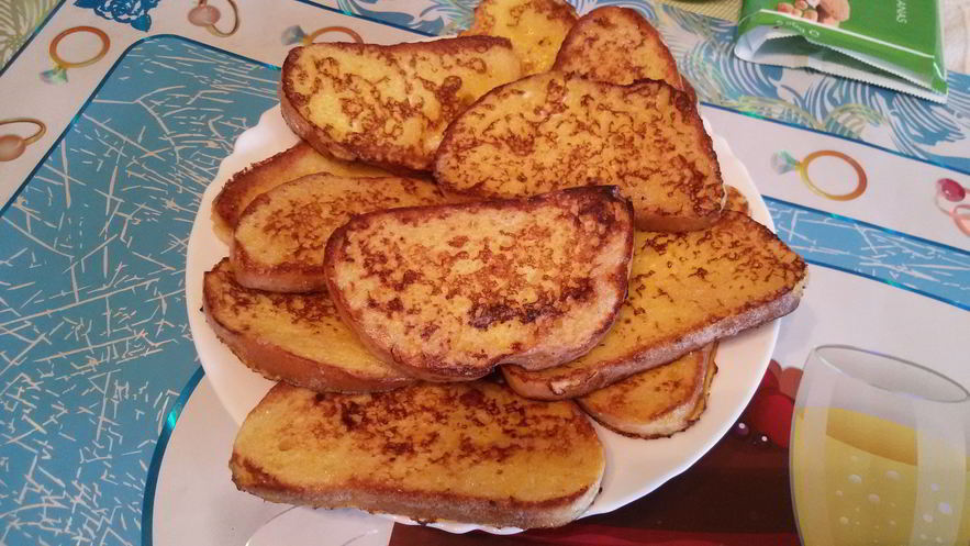 Рецепт гренков сладких
