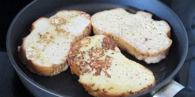 Рецепт сладких гренков из белого хлеба