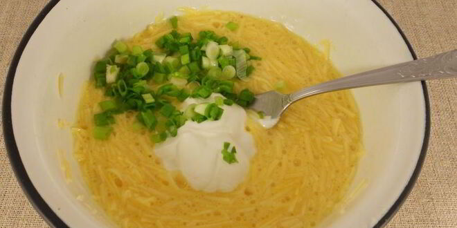 Рецепт сырных гренков с припеком из шампиньонов