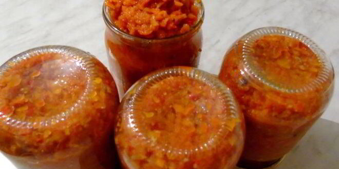 Рецепт фруктово-овощной икра