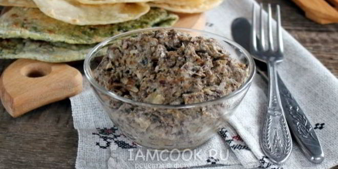 Рецепт грибной икры из замороженных грибов