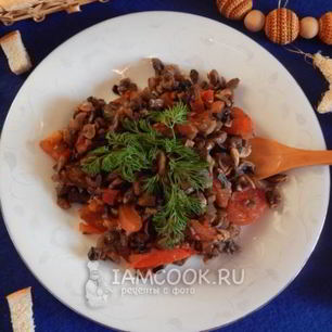 Рецепт Грибной икры с помидорами