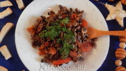 Рецепт Грибной икры с помидорами